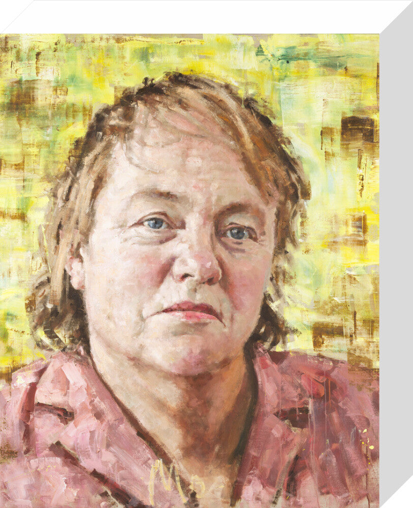 Mo mowlam portrait print (stretched canvas, small, no frame)