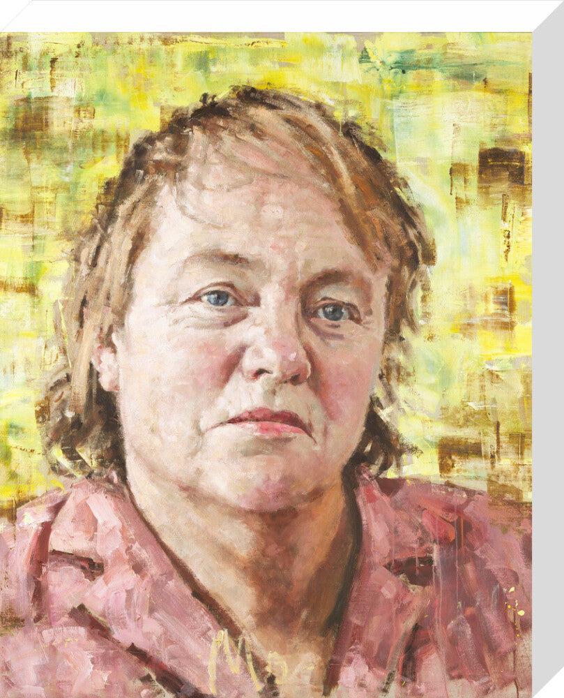 Mo mowlam portrait print (stretched canvas, medium, no frame)