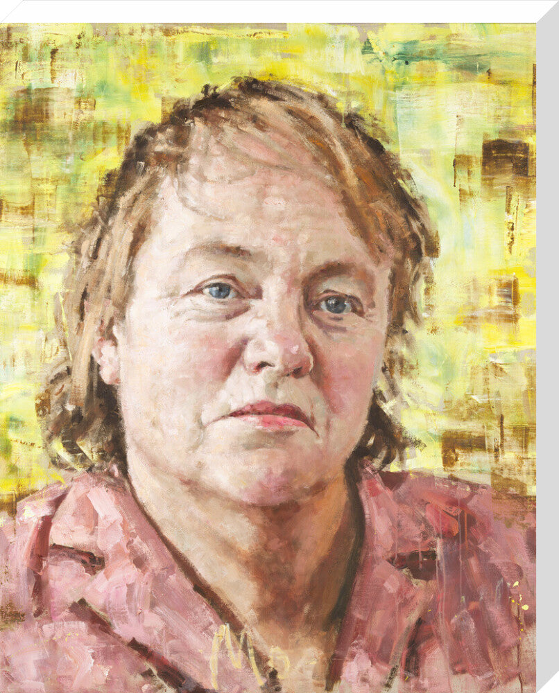 Mo mowlam portrait print (stretched canvas, large, no frame)