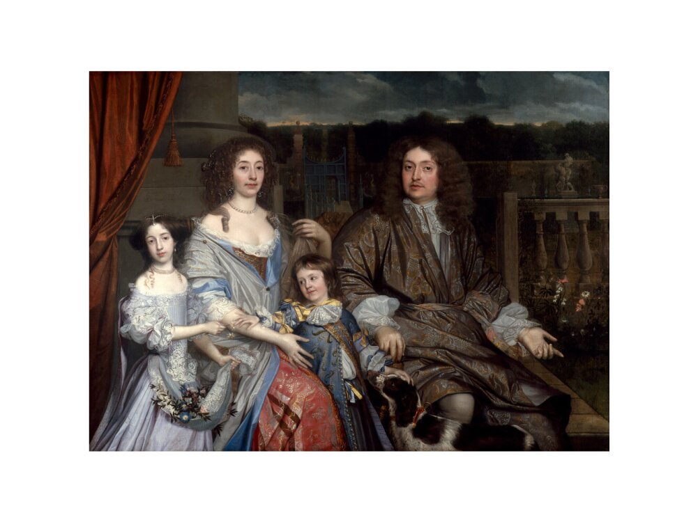 The family of sir robert vyner portrait print (art print, large, no frame)