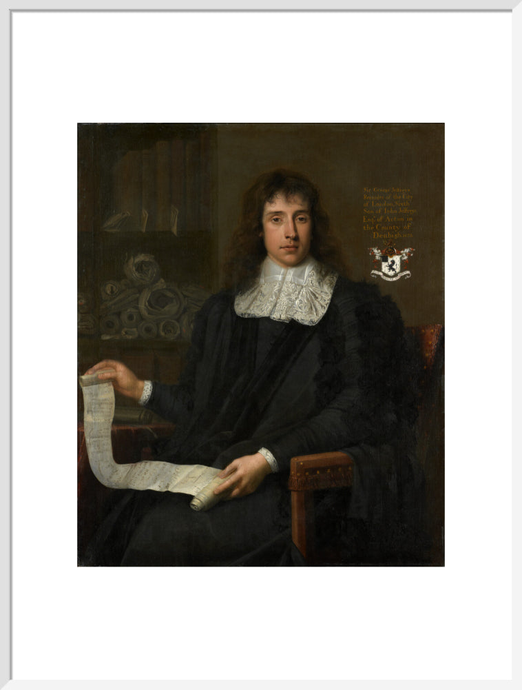George jeffreys, 1st baron jeffreys of wem portrait print (art print, extra large, white frame)