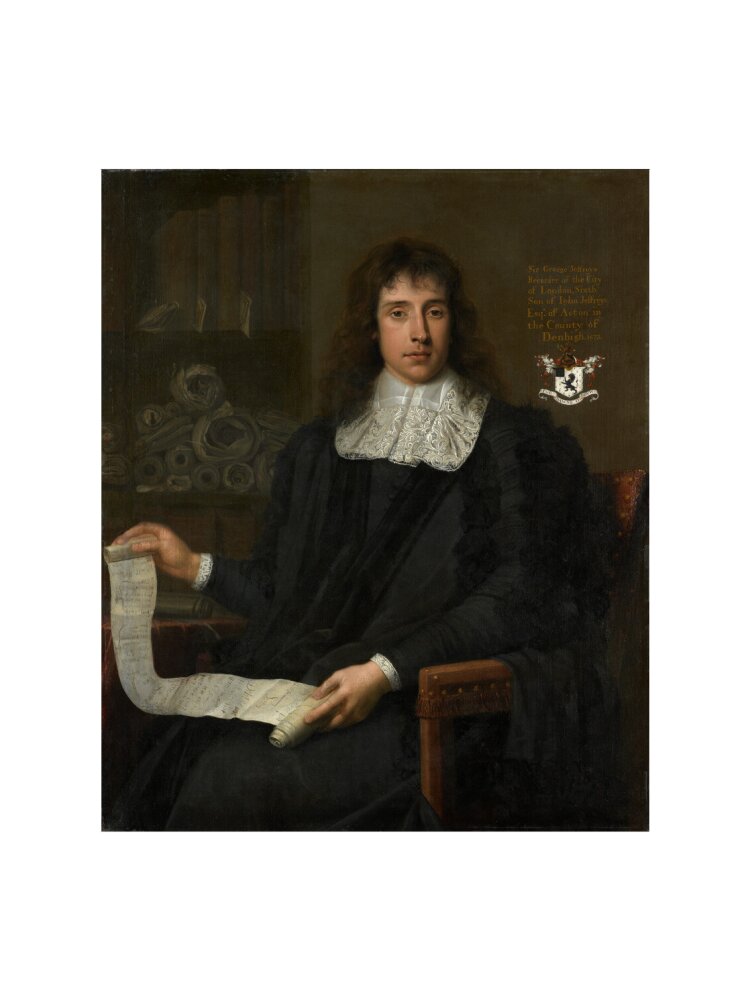 George jeffreys, 1st baron jeffreys of wem portrait print (art print, large, no frame)