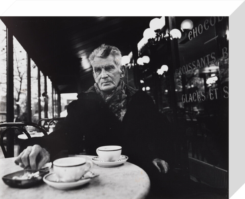 Samuel beckett portrait print (stretched canvas, small, no frame)