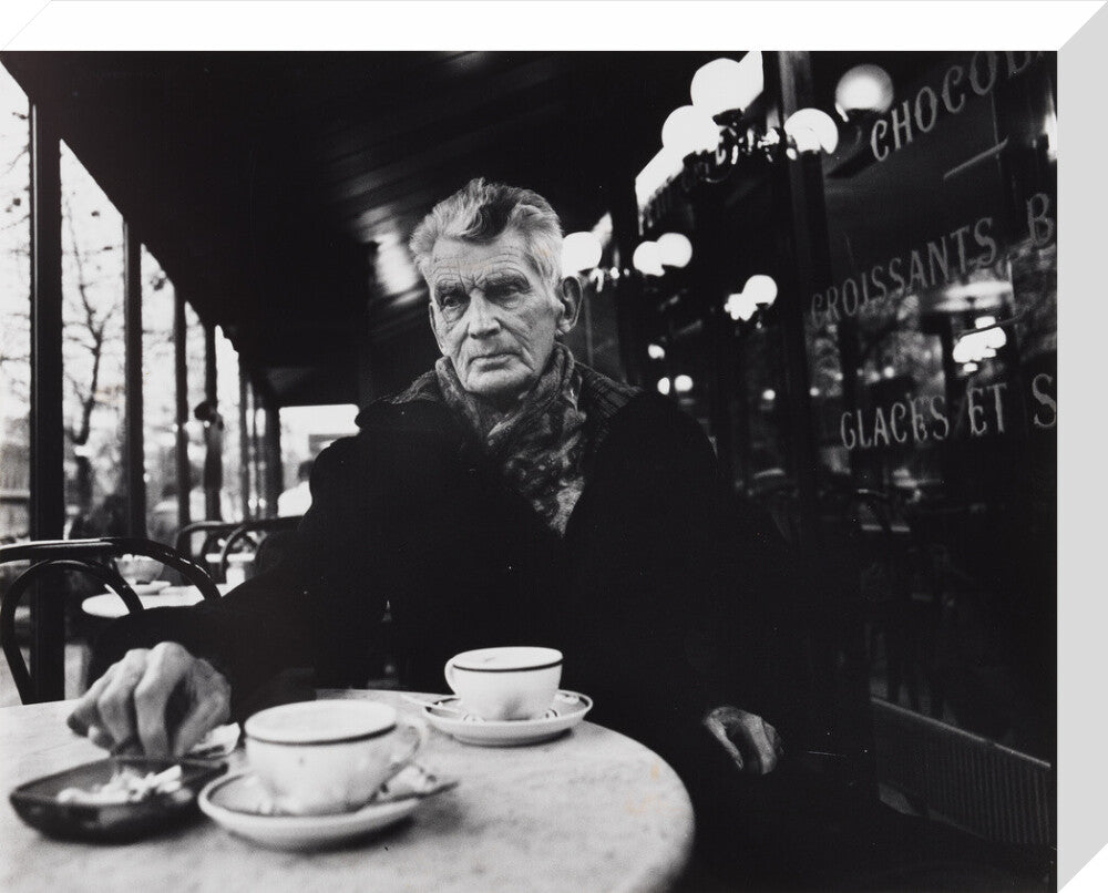 Samuel beckett portrait print (stretched canvas, medium, no frame)