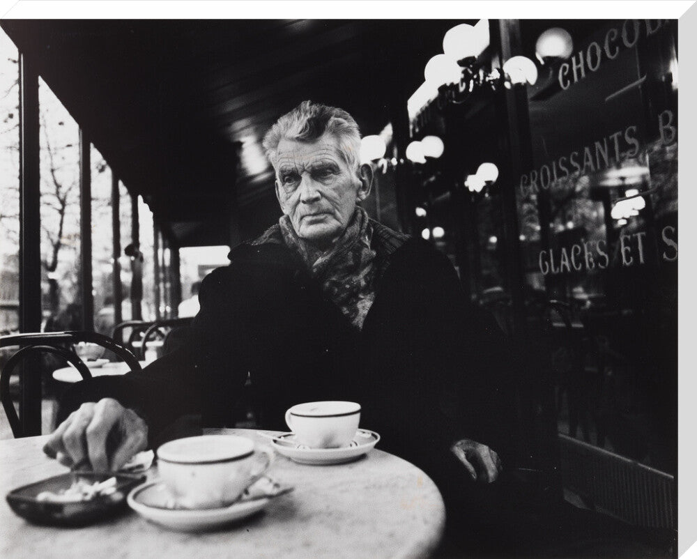 Samuel beckett portrait print (stretched canvas, extra large, no frame)