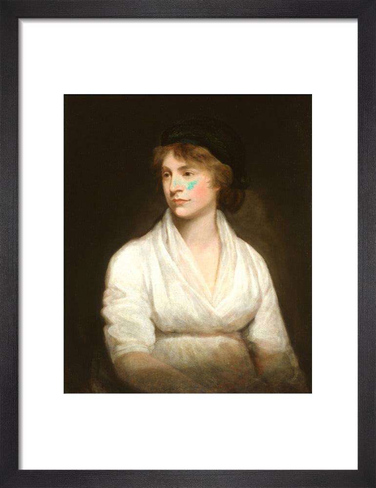 Mary wollstonecraft portrait print (art print, small, black frame)