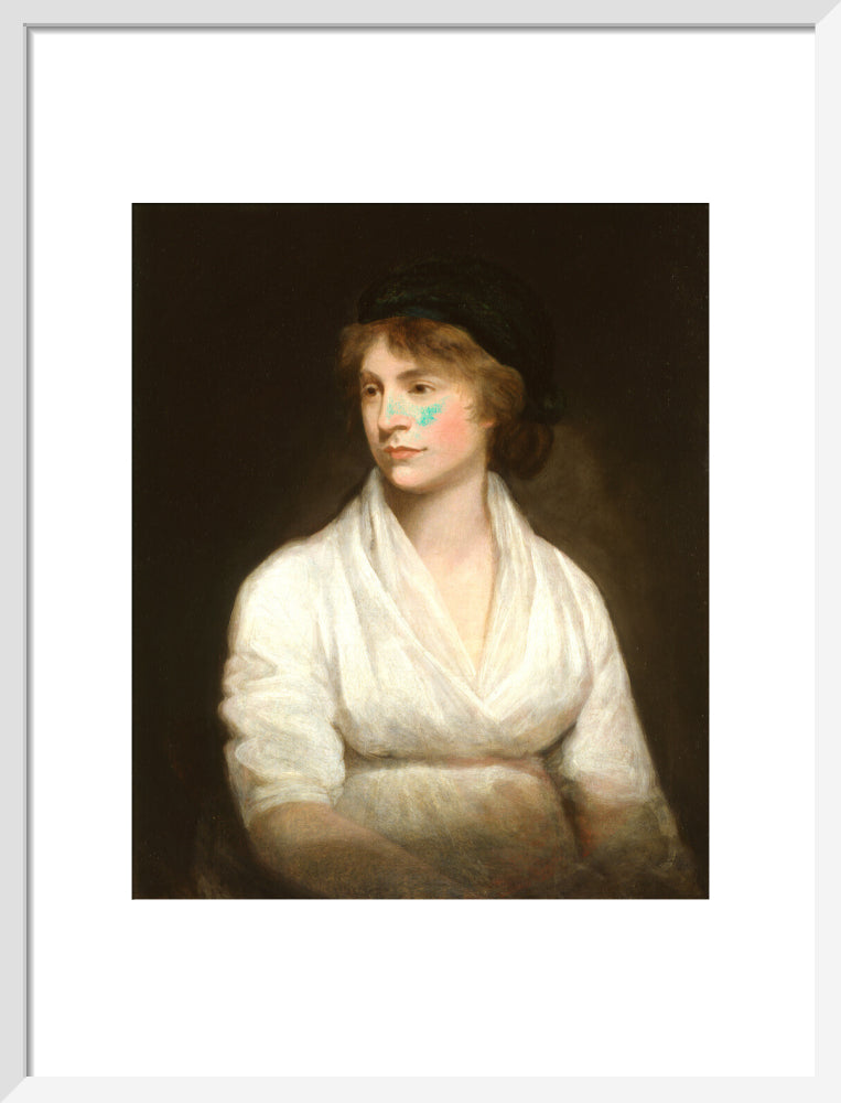 Mary wollstonecraft portrait print (art print, medium, white frame)