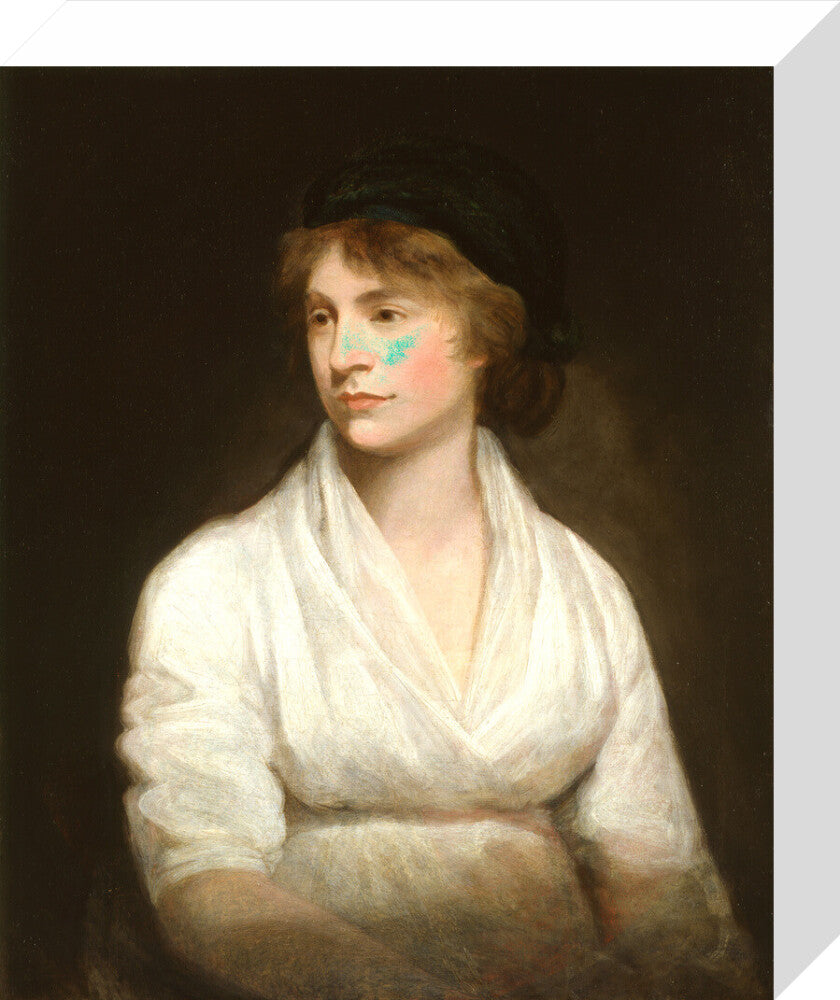 Mary wollstonecraft portrait print (stretched canvas, small, no frame)