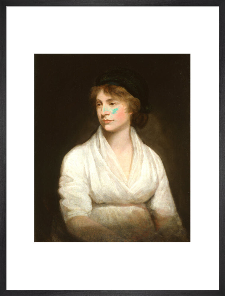 Mary wollstonecraft portrait print (art print, large, black frame)