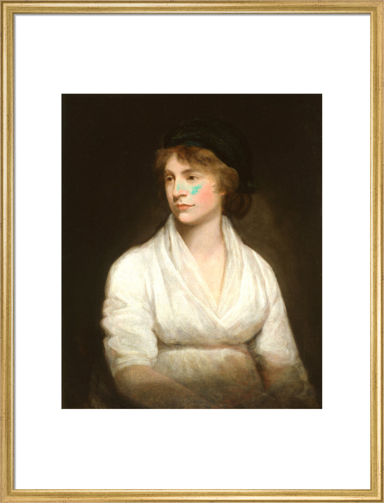 Mary wollstonecraft portrait print (art print, large, gold frame)