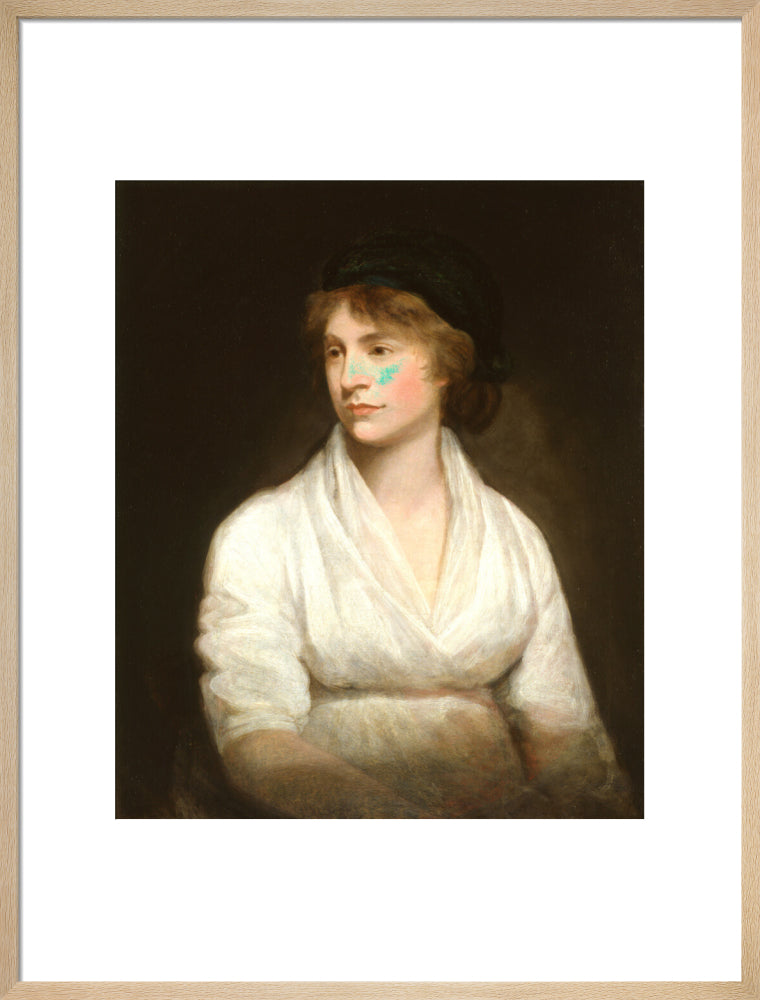 Mary wollstonecraft portrait print (art print, large, natural frame)