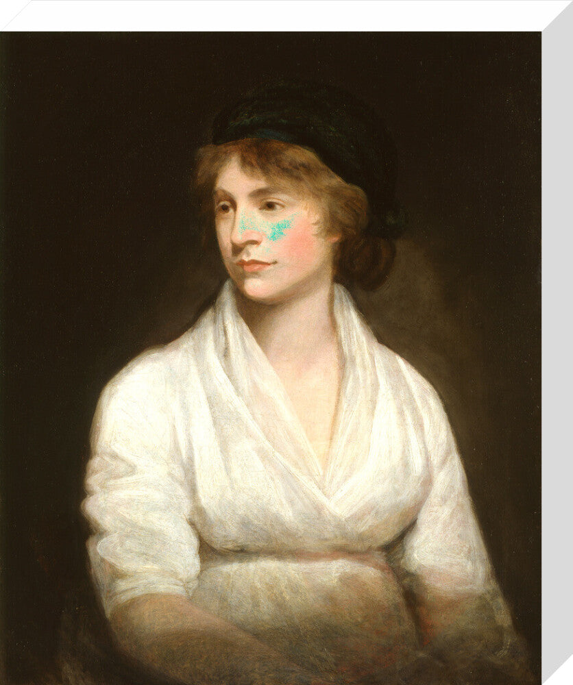 Mary wollstonecraft portrait print (stretched canvas, medium, no frame)
