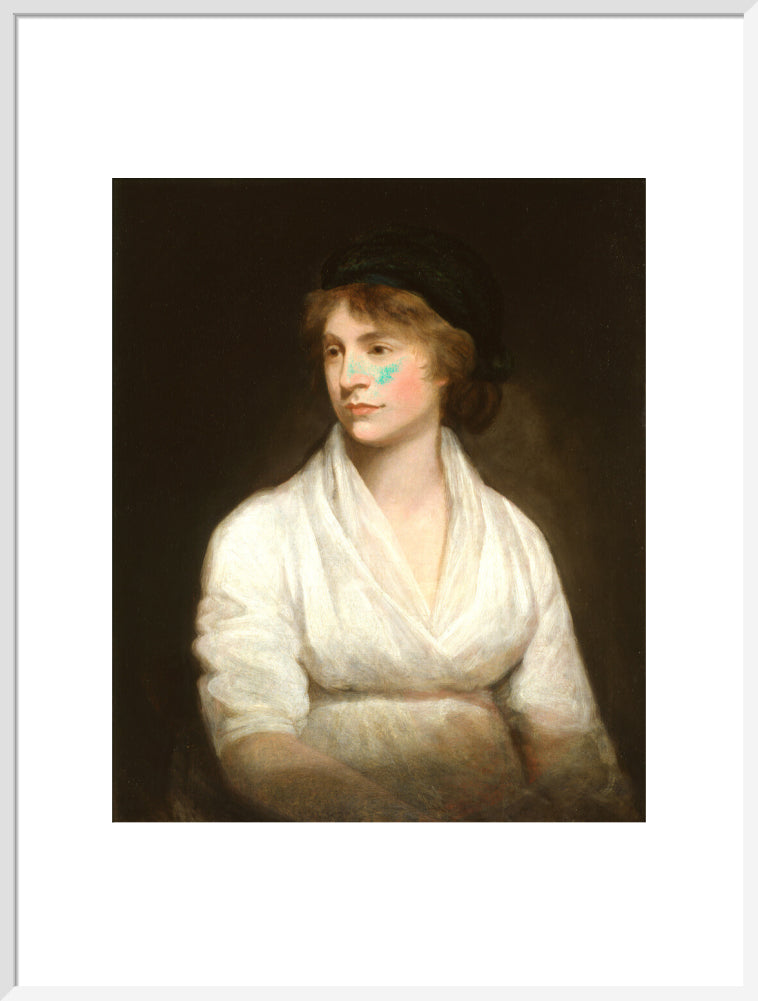 Mary wollstonecraft portrait print (art print, extra large, white frame)