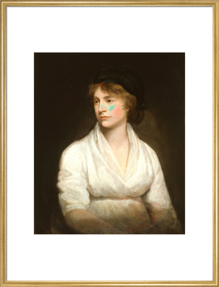 Mary wollstonecraft portrait print (art print, extra large, gold frame)