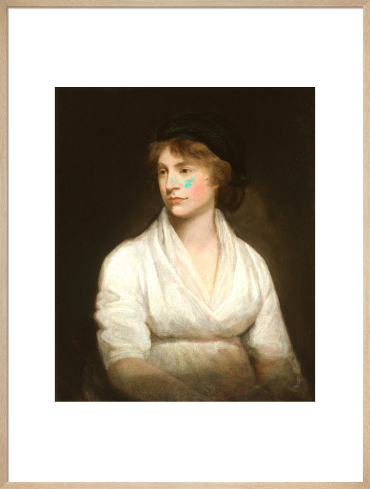 Mary wollstonecraft portrait print (art print, extra large, natural frame)