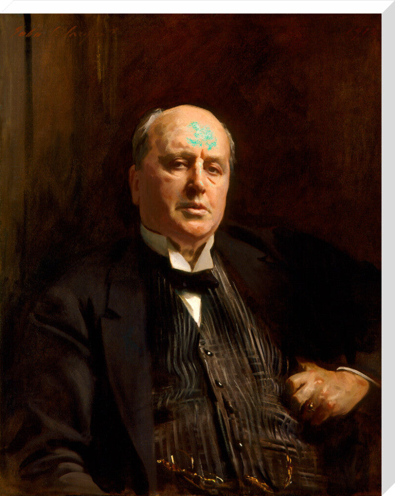 Henry james portrait print (stretched canvas, extra large, no frame)