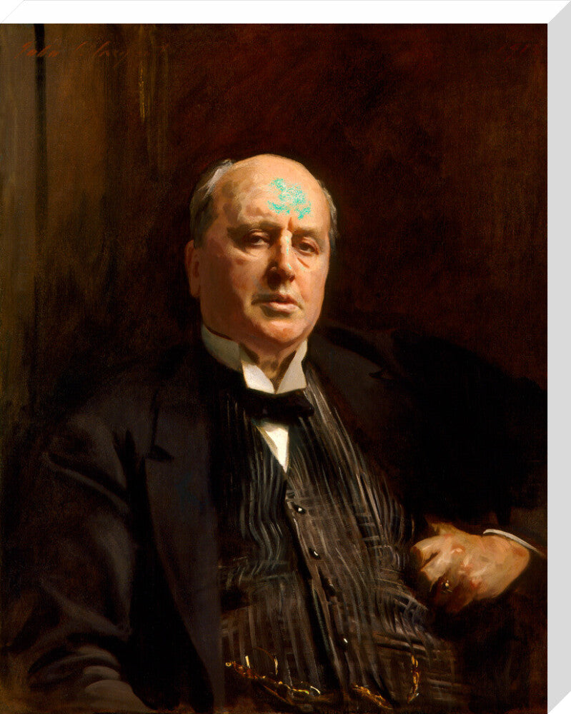 Henry james portrait print (stretched canvas, large, no frame)