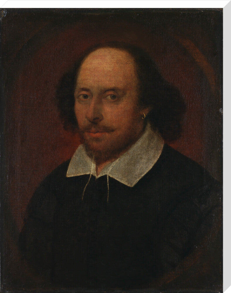 William shakespeare portrait print (stretched canvas, extra large, no frame)