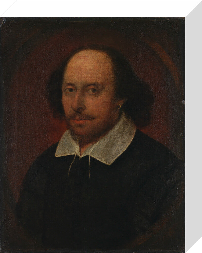 William shakespeare portrait print (stretched canvas, small, no frame)