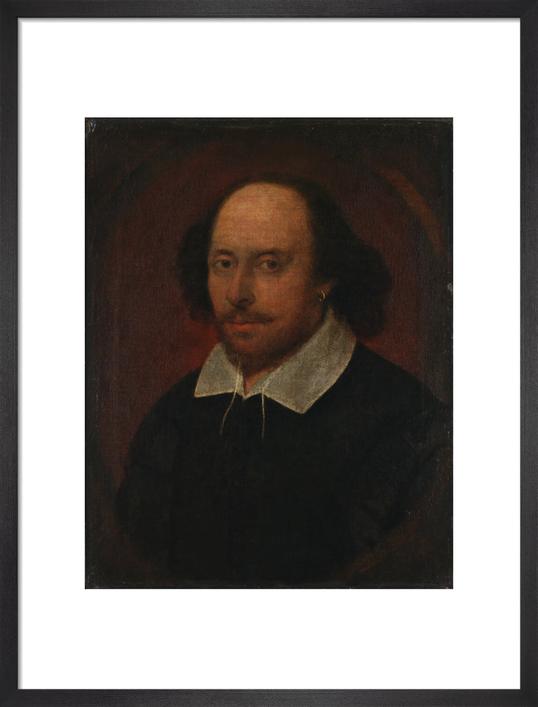 William shakespeare portrait print (art print, medium, black frame)