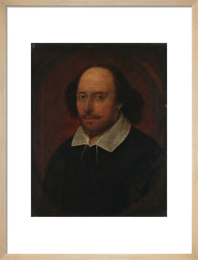 William shakespeare portrait print (art print, medium, natural frame)