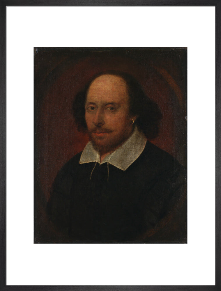 William shakespeare portrait print (art print, large, black frame)