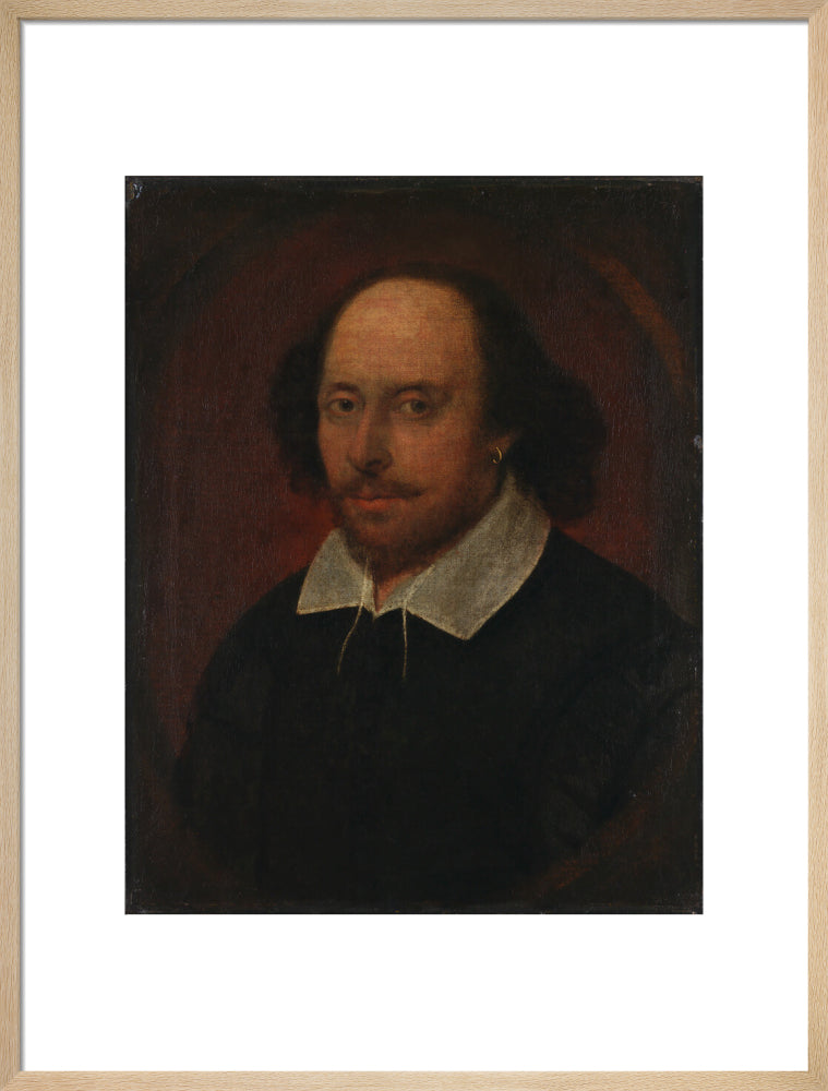 William shakespeare portrait print (art print, large, natural frame)