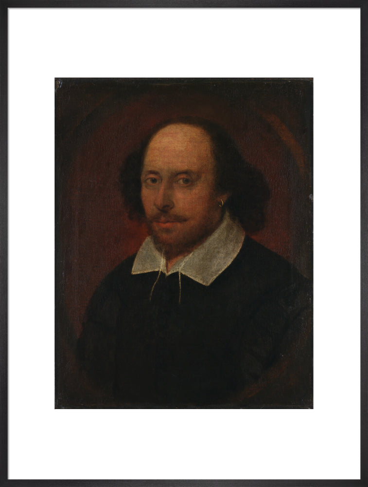William shakespeare portrait print (art print, extra large, black frame)