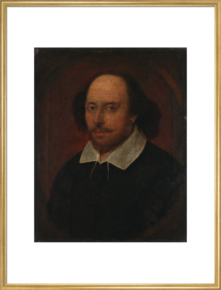 William shakespeare portrait print (art print, extra large, gold frame)