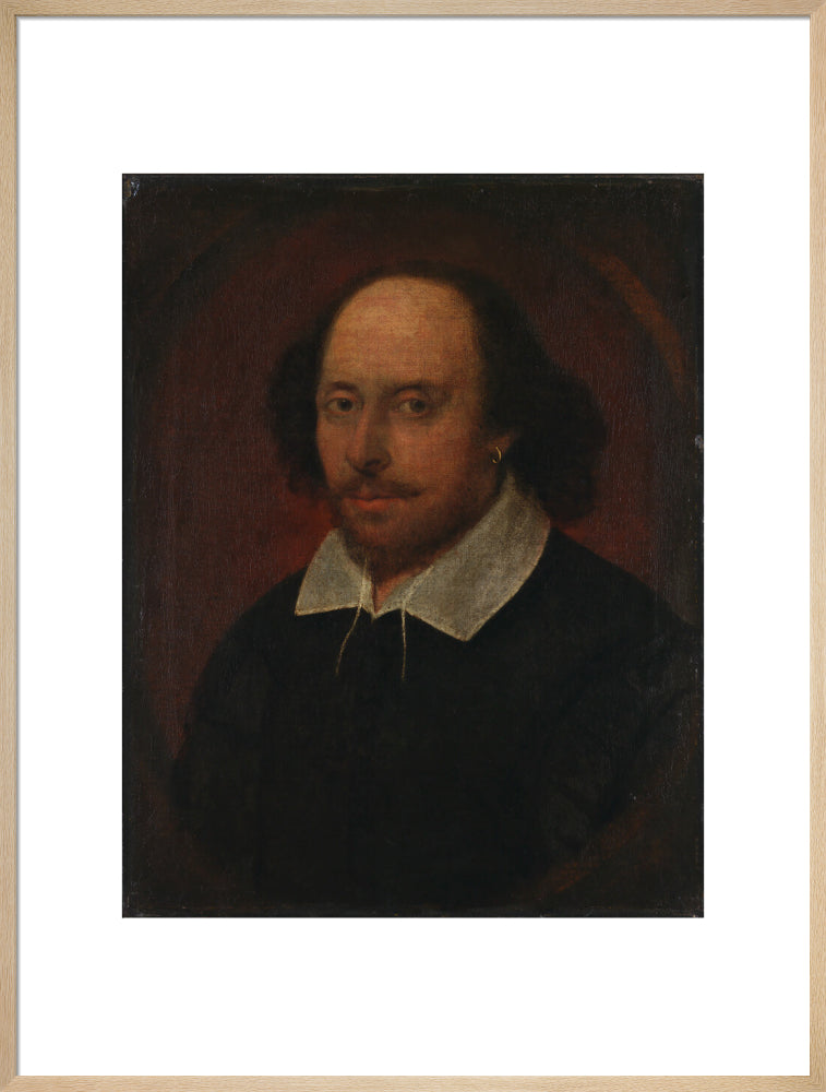 William shakespeare portrait print (art print, extra large, natural frame)