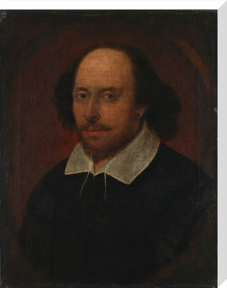 William shakespeare portrait print (stretched canvas, large, no frame)