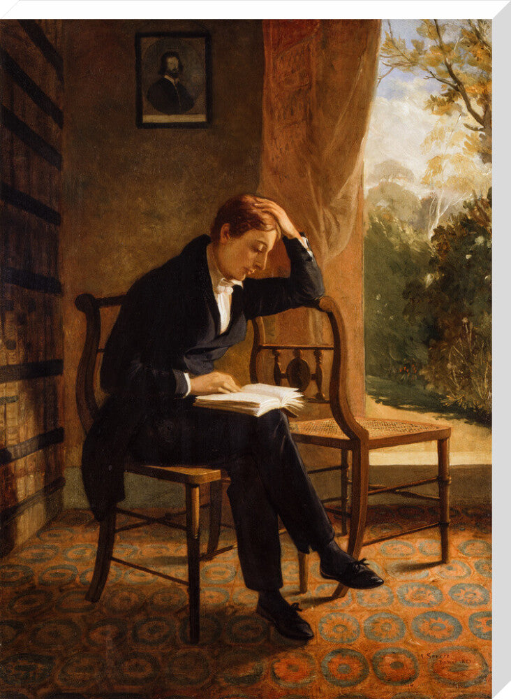John keats portrait print (stretched canvas, extra large, no frame)