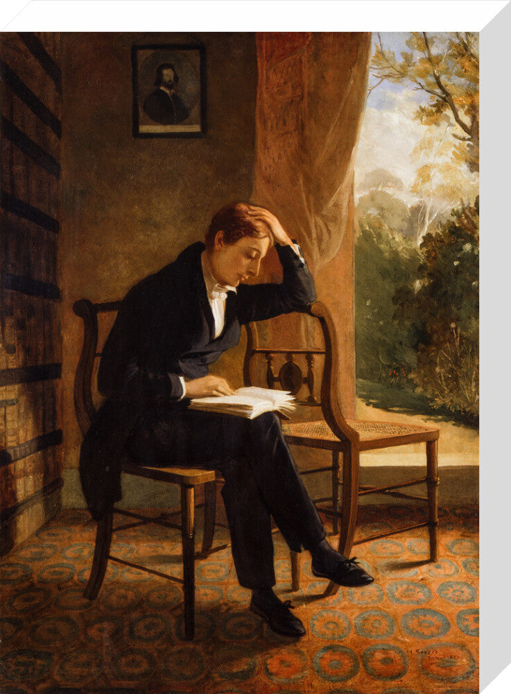 John keats portrait print (stretched canvas, medium, no frame)