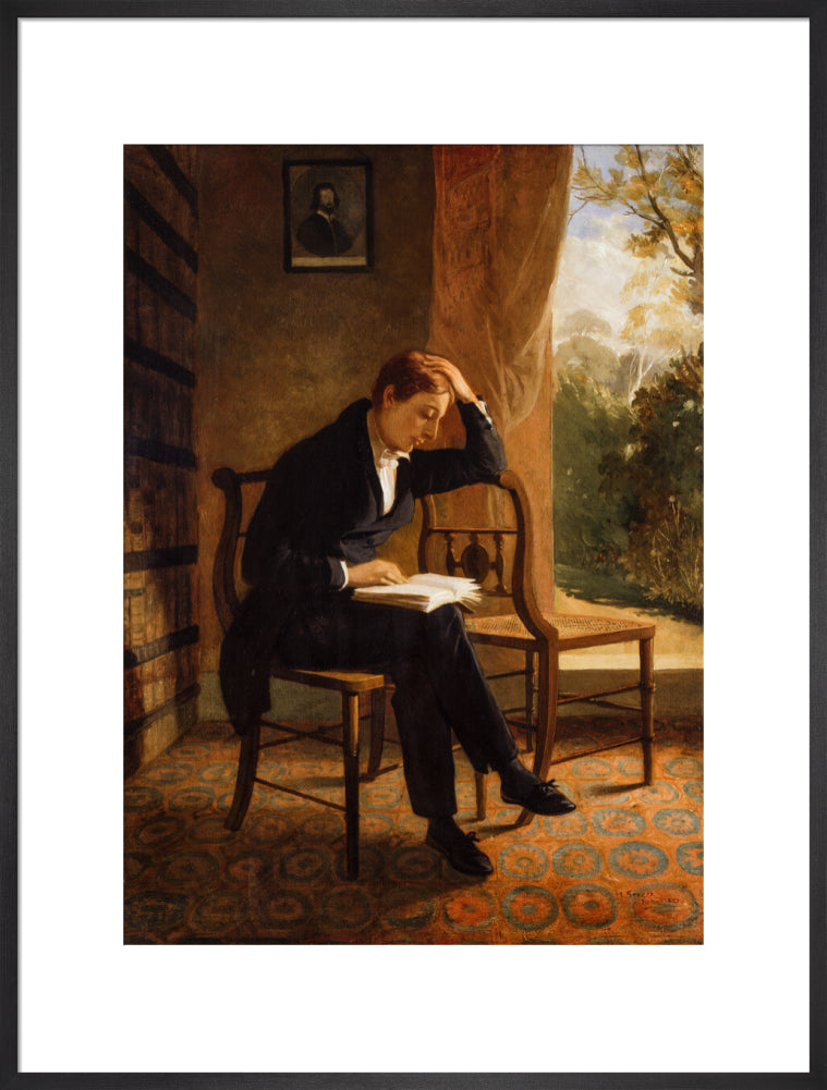 John keats portrait print (art print, extra large, black frame)
