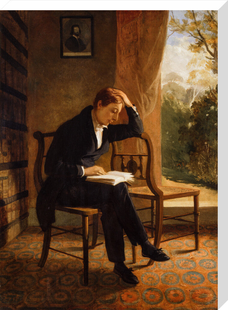 John keats portrait print (stretched canvas, large, no frame)