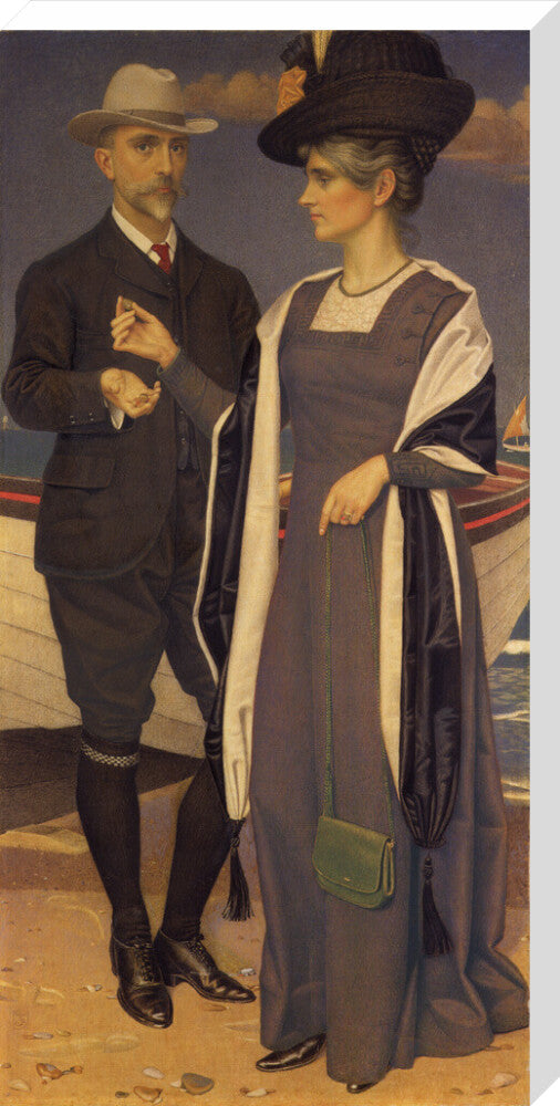 Joseph southall; anna elizabeth southall portrait print (stretched canvas, extra large, no frame)