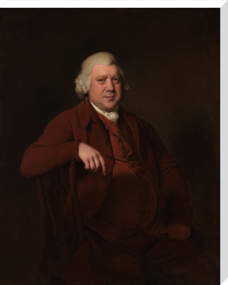 Sir richard arkwright portrait print (stretched canvas, extra large, no frame)