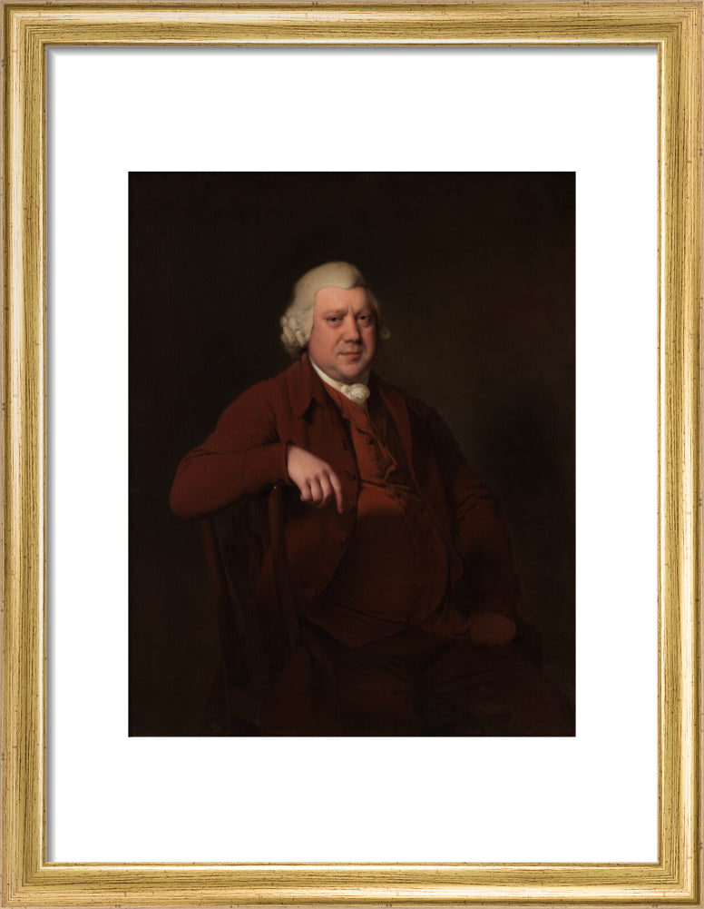 Sir richard arkwright portrait print (art print, small, gold frame)