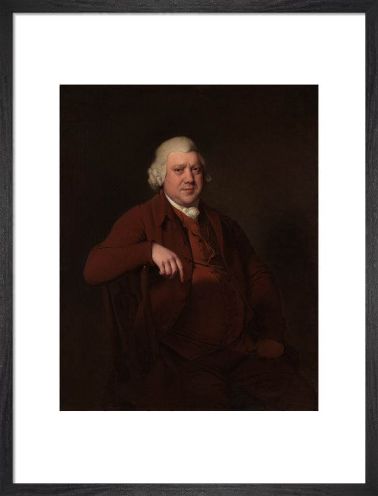 Sir richard arkwright portrait print (art print, medium, black frame)