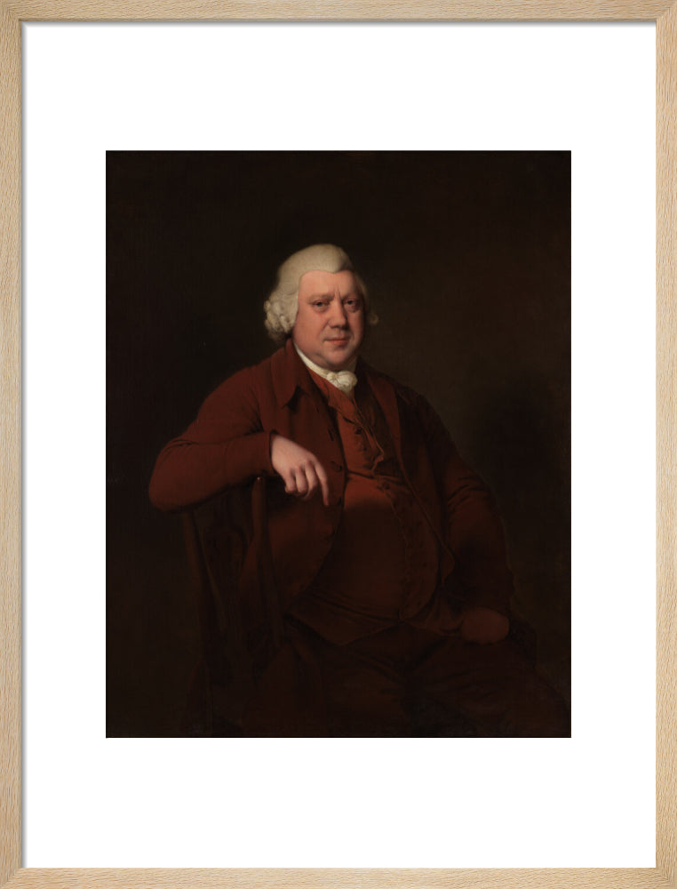 Sir richard arkwright portrait print (art print, medium, natural frame)