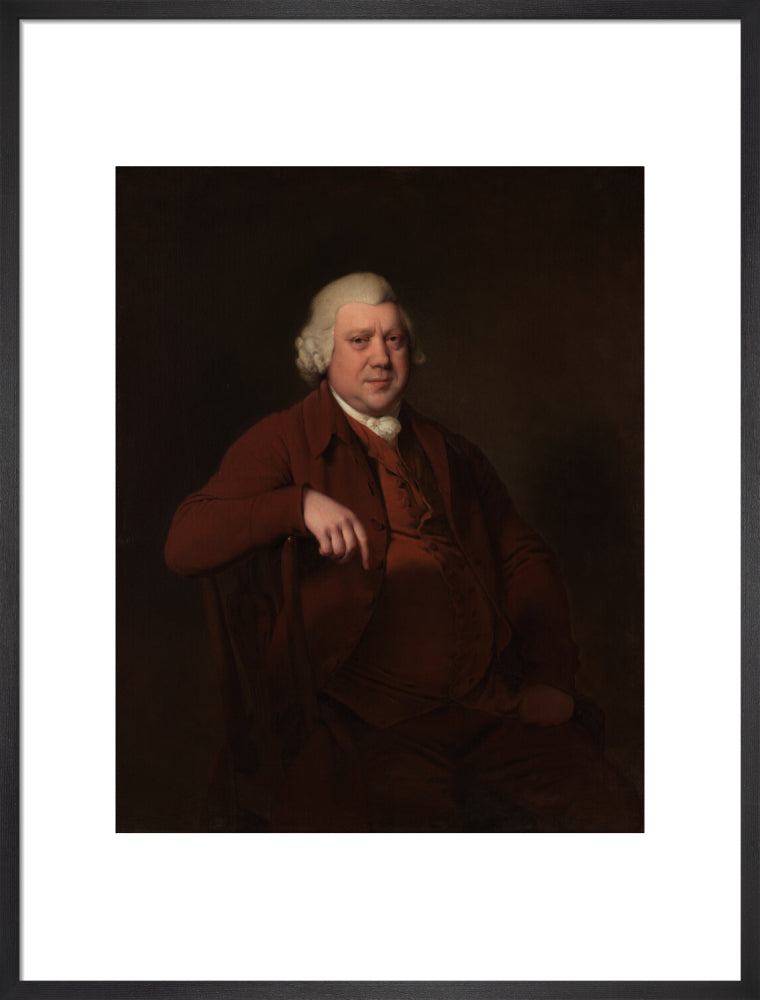 Sir richard arkwright portrait print (art print, large, black frame)