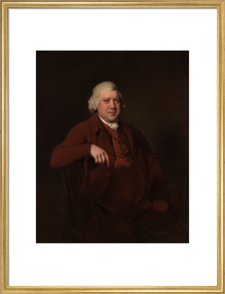 Sir richard arkwright portrait print (art print, large, gold frame)