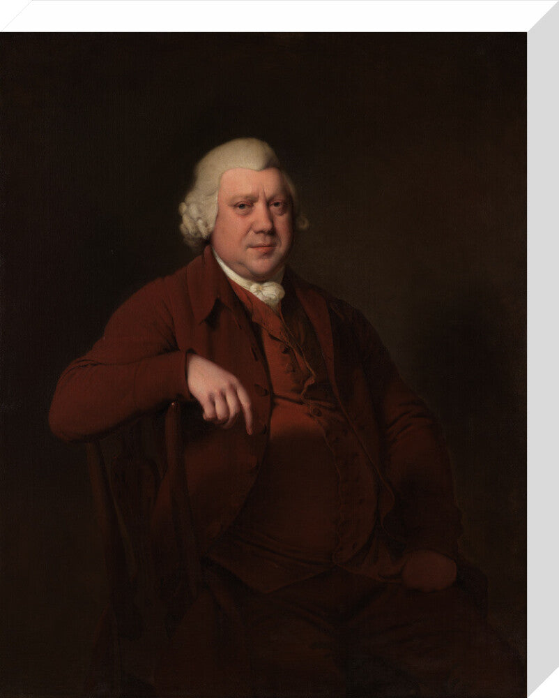 Sir richard arkwright portrait print (stretched canvas, medium, no frame)