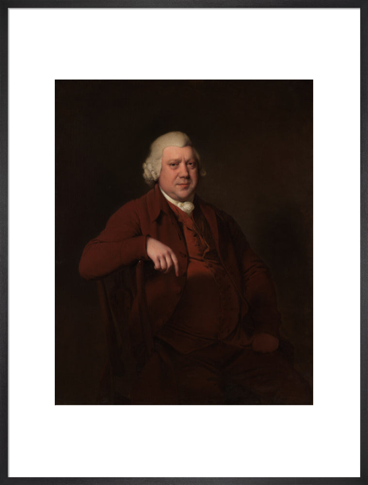 Sir richard arkwright portrait print (art print, extra large, black frame)