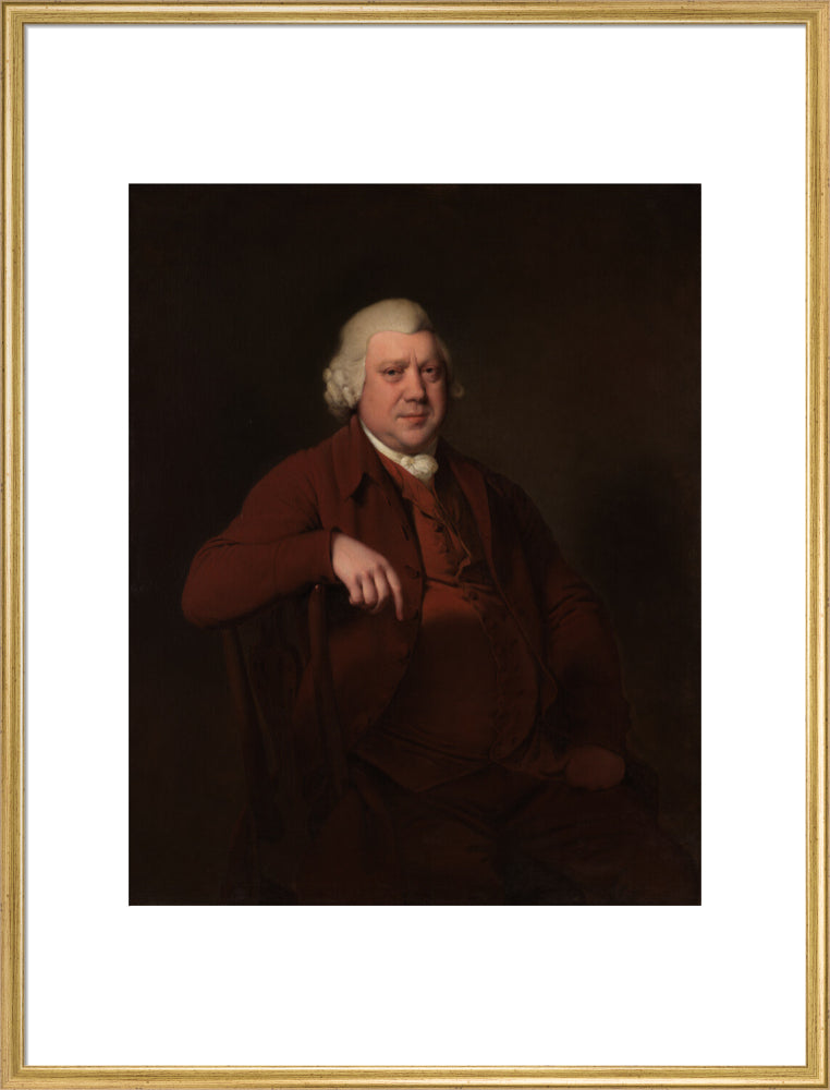 Sir richard arkwright portrait print (art print, extra large, gold frame)