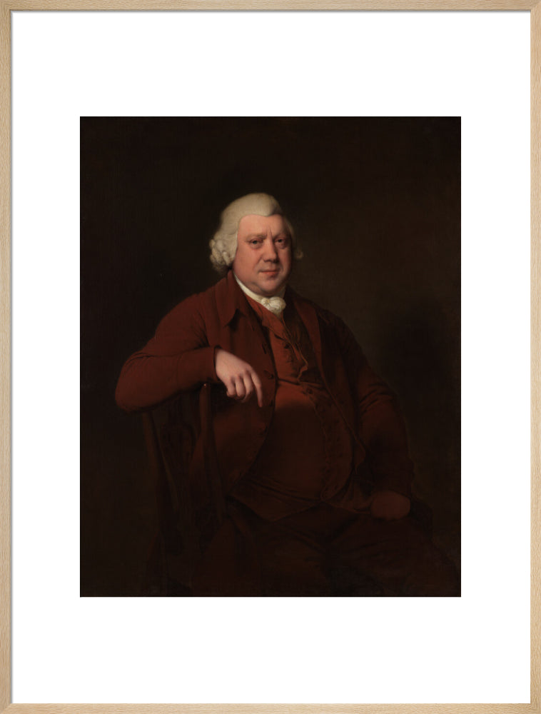 Sir richard arkwright portrait print (art print, extra large, natural frame)