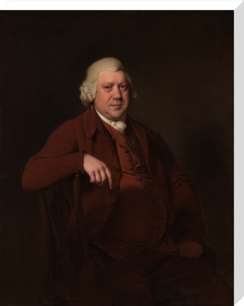 Sir richard arkwright portrait print (stretched canvas, large, no frame)