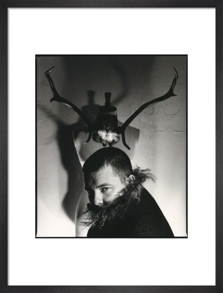 Alexander mcqueen portrait print (art print, medium, black frame frame)