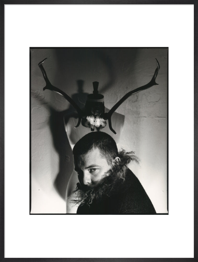 Alexander mcqueen portrait print (art print, extra large, black frame frame)