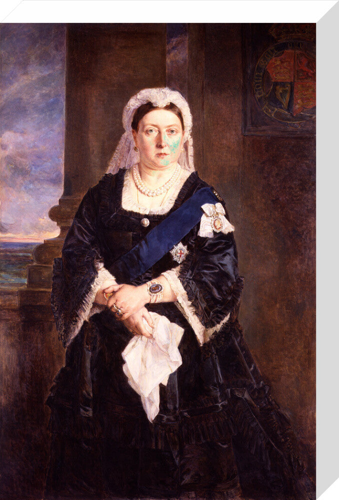 Queen victoria portrait print (stretched canvas, medium, no frame)